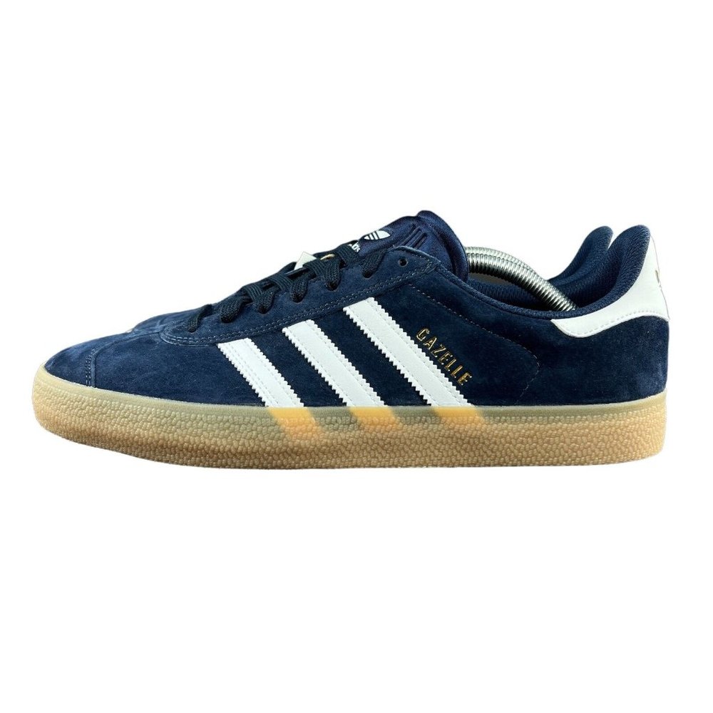 Adidas Men's Gazelle Adv Navy Blue White Gum Shoes H04905 Sizes 8 - 12 - Picture 3 of 9